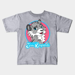 Diamond Snow Leopards Kids T-Shirt